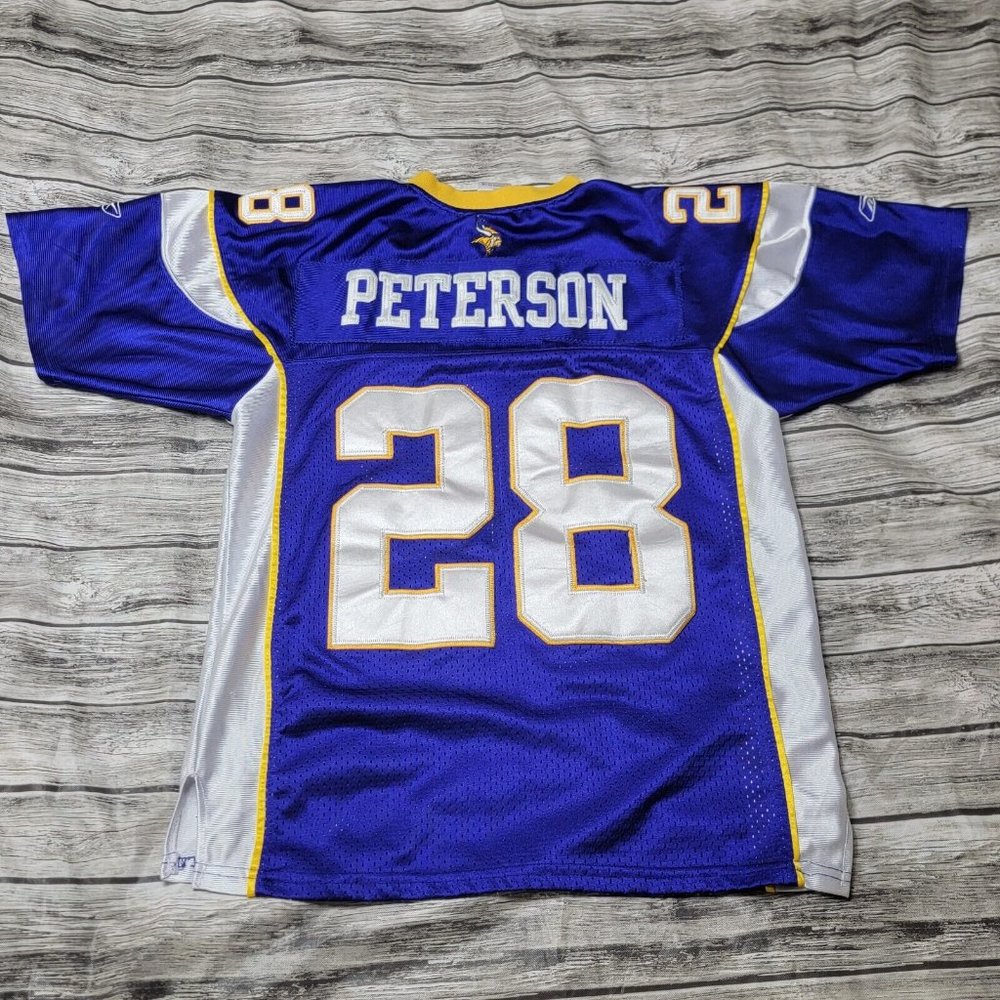 Adrian Peterson Minnesota Vikings Football Jersey Youth Medium #28 NFL